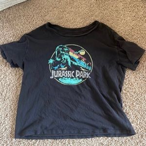 Cropped, Jurassic Park, letting/designs tiny bit faded, excellent condition